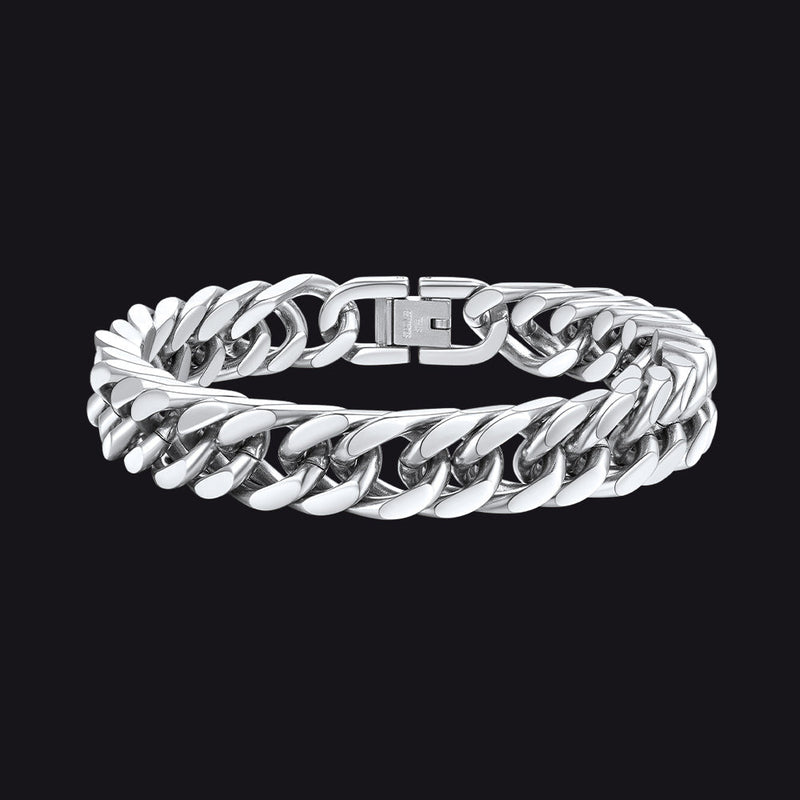 Thick Cuban Link Bracelet for in Stainless Steel