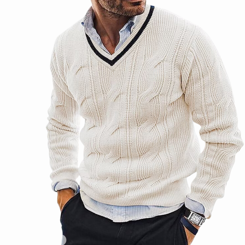 BARPINTON | Herren Strickpullover mit V-Ausschnitt