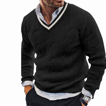 BARPINTON | Herren Strickpullover mit V-Ausschnitt