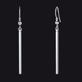 Minimal Long Vertical Bar Dangle Earrings for