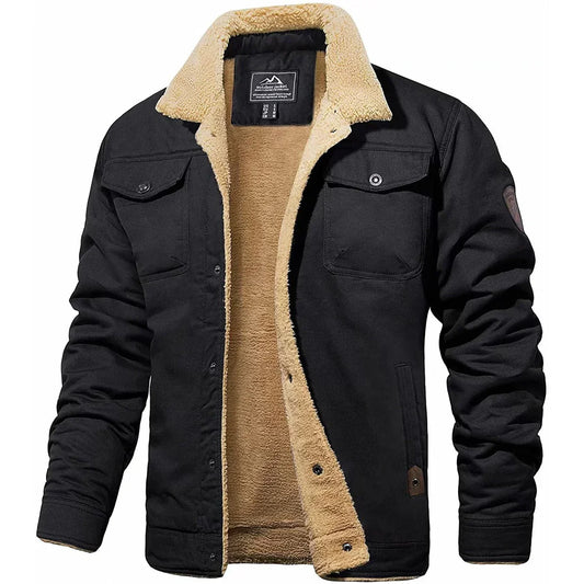 BARPINTON | Herren Winterjacke mit Teddyfutter