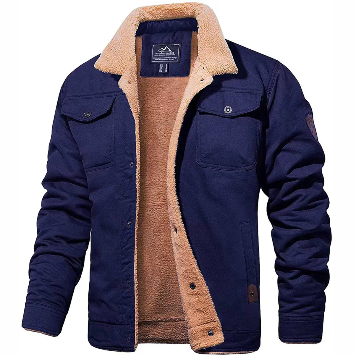 BARPINTON | Herren Winterjacke mit Teddyfutter
