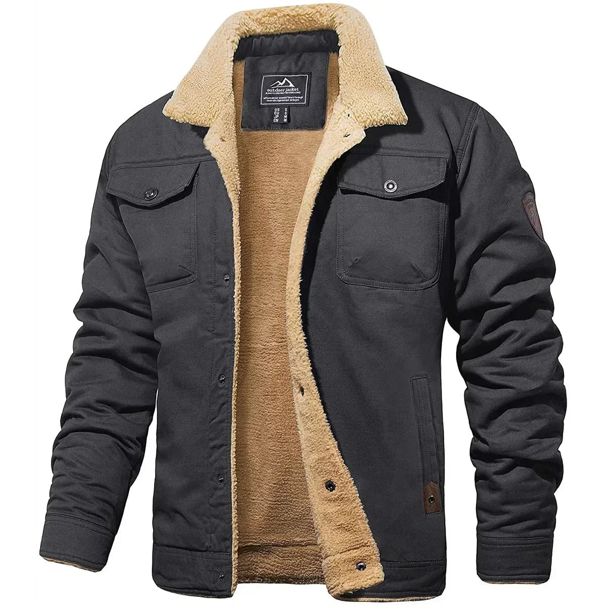 BARPINTON | Herren Winterjacke mit Teddyfutter