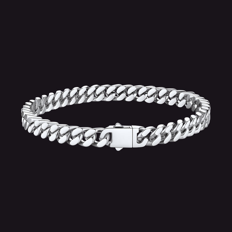 Miami Cuban Chain Bracelet 5/7/9/12mm Width Birthday Gift for
