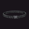 Miami Cuban Link Chain Bracelet 5/7/9/12mm Width for