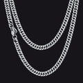 Miami Cuban Link Chain Necklace With Gift Crad for Him