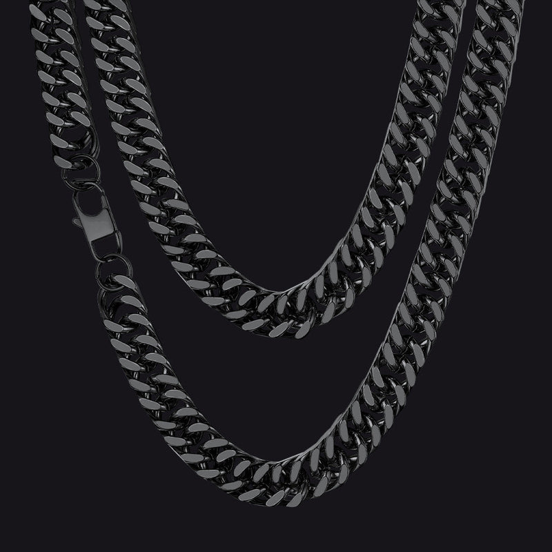 Miami Cuban Link Chain Necklace With Gift Crad for Him