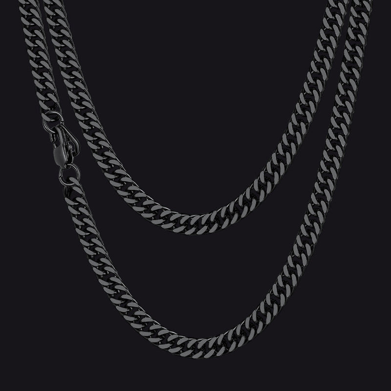 Miami Cuban Link Chain Necklace With Gift Crad for Him