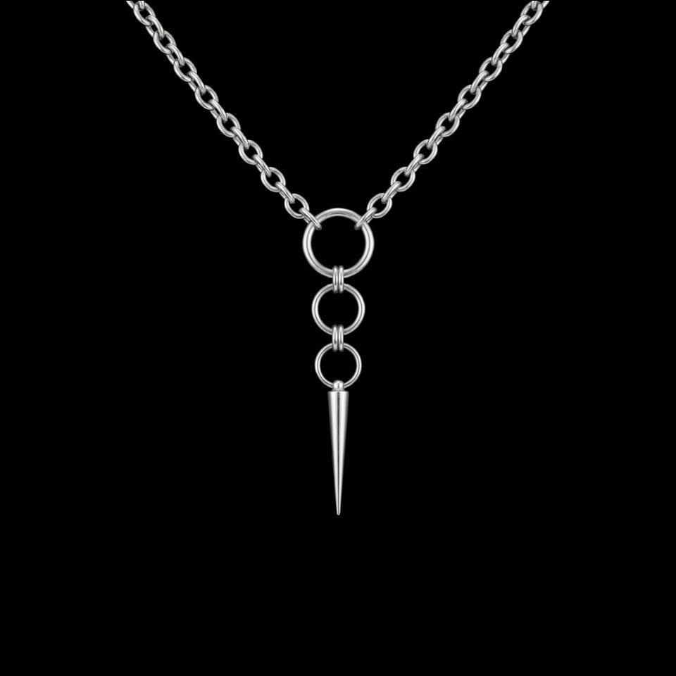 Hoop Spike Necklace
