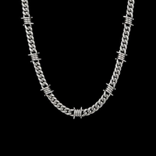 9mm Barb Wire Cuban Chain
