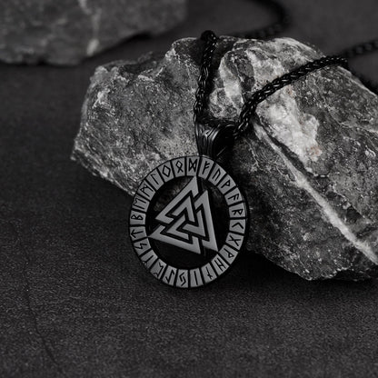 Nordic Viking Runes Celtic Pendant Necklaces for