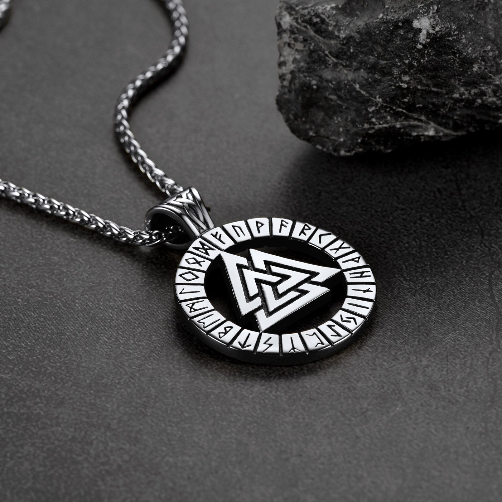 Nordic Viking Runes Celtic Pendant Necklaces for