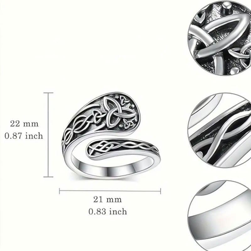 Sacred Triquetra Protection Ring