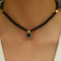 Obsidian Heart Protection Necklace