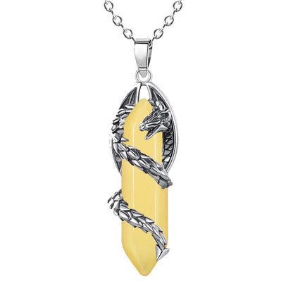 Celestial Dragonfang Crystal Necklace