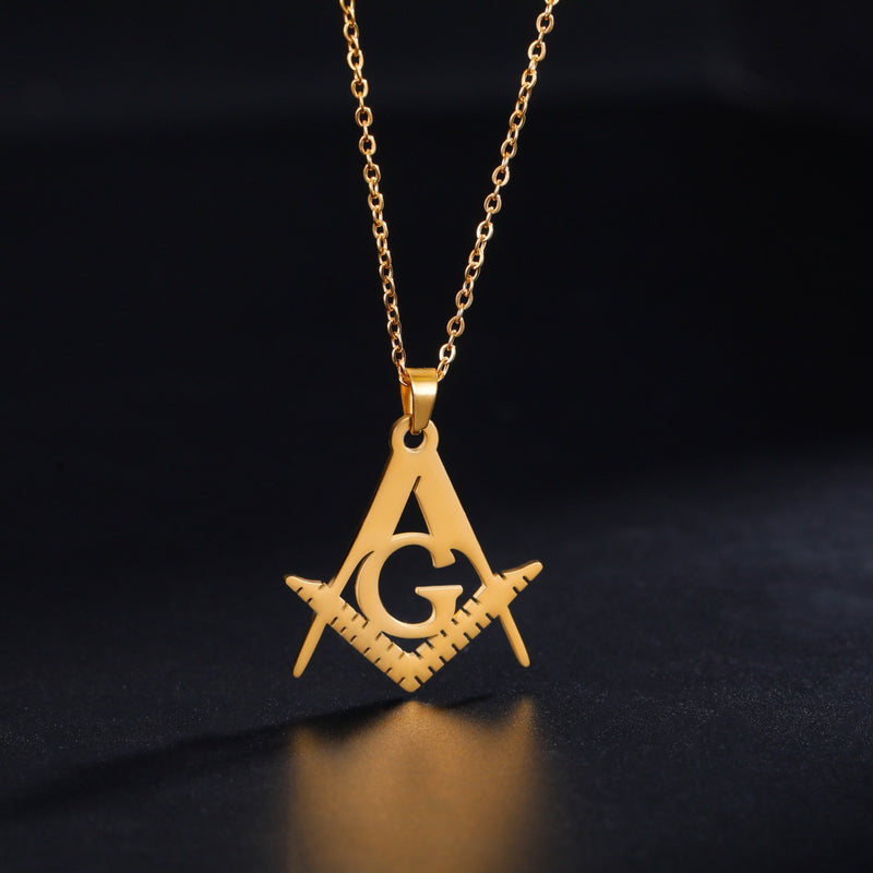 Classic Masonic Pendant Necklace for Freemason