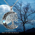 Sacred Moon Tree of Life Necklace