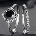 Obsidian Glow Ring Set