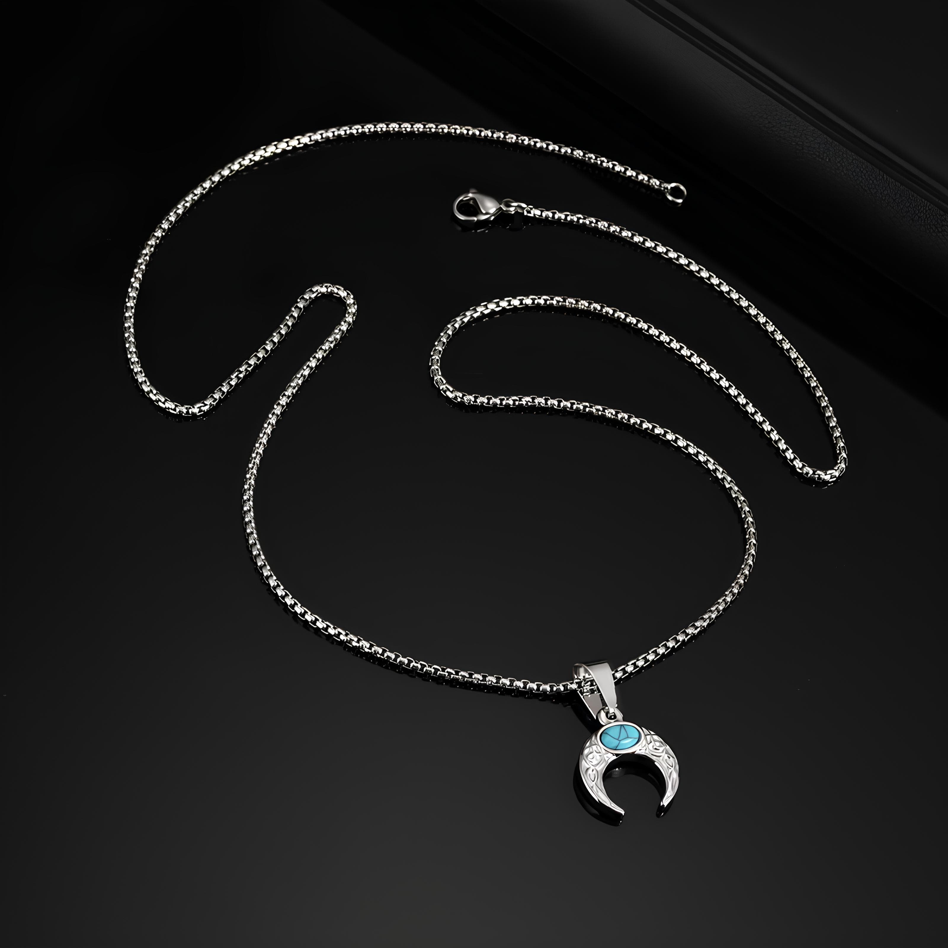 Sacred Turquoise Lunar Necklace
