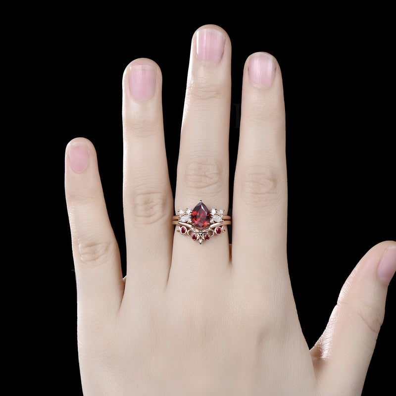 Crimson Moonrise Witch’s Ring