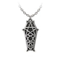 Hex Coffin Pendant Necklace by Alchemy Gothic