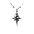 Sterne Leben Black Crystal Star Pendant Necklace by Alchemy Gothic