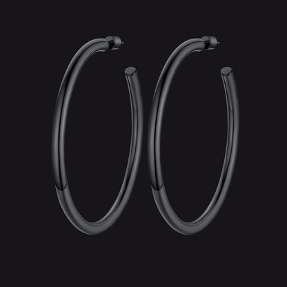 20/30/40/60/80mm Large Thin Hoop Earrings for