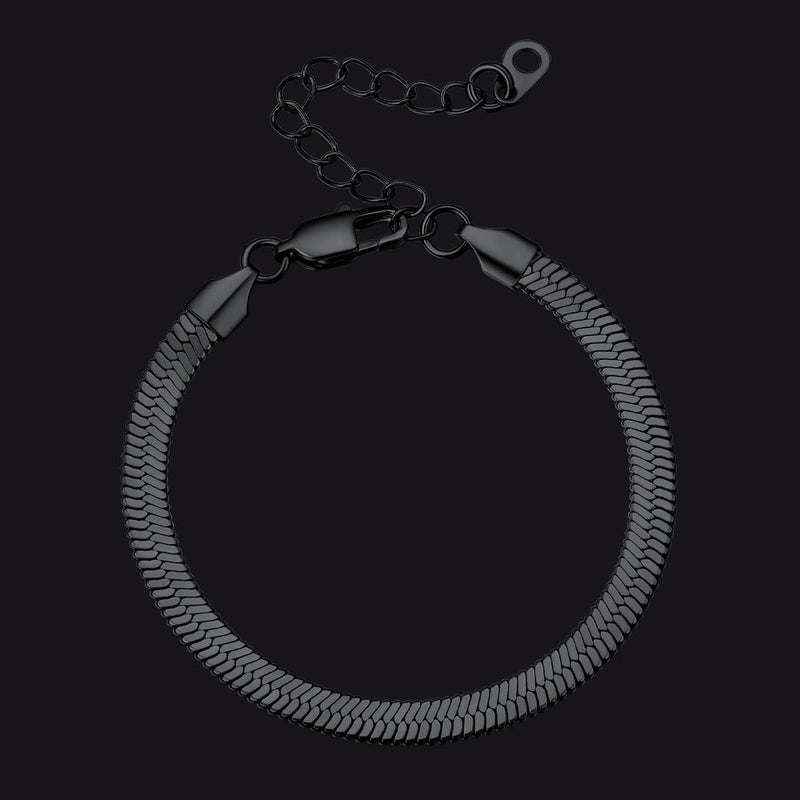 3mm/5mm Width Snake Chain Bracelet for