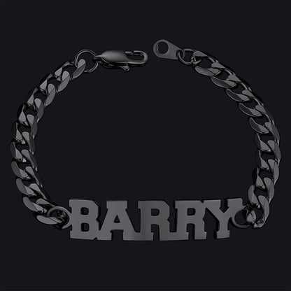 Customized Name Cuban Chain Bracelet for