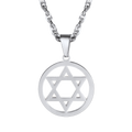 Jewish Star of David Pendant Necklace for