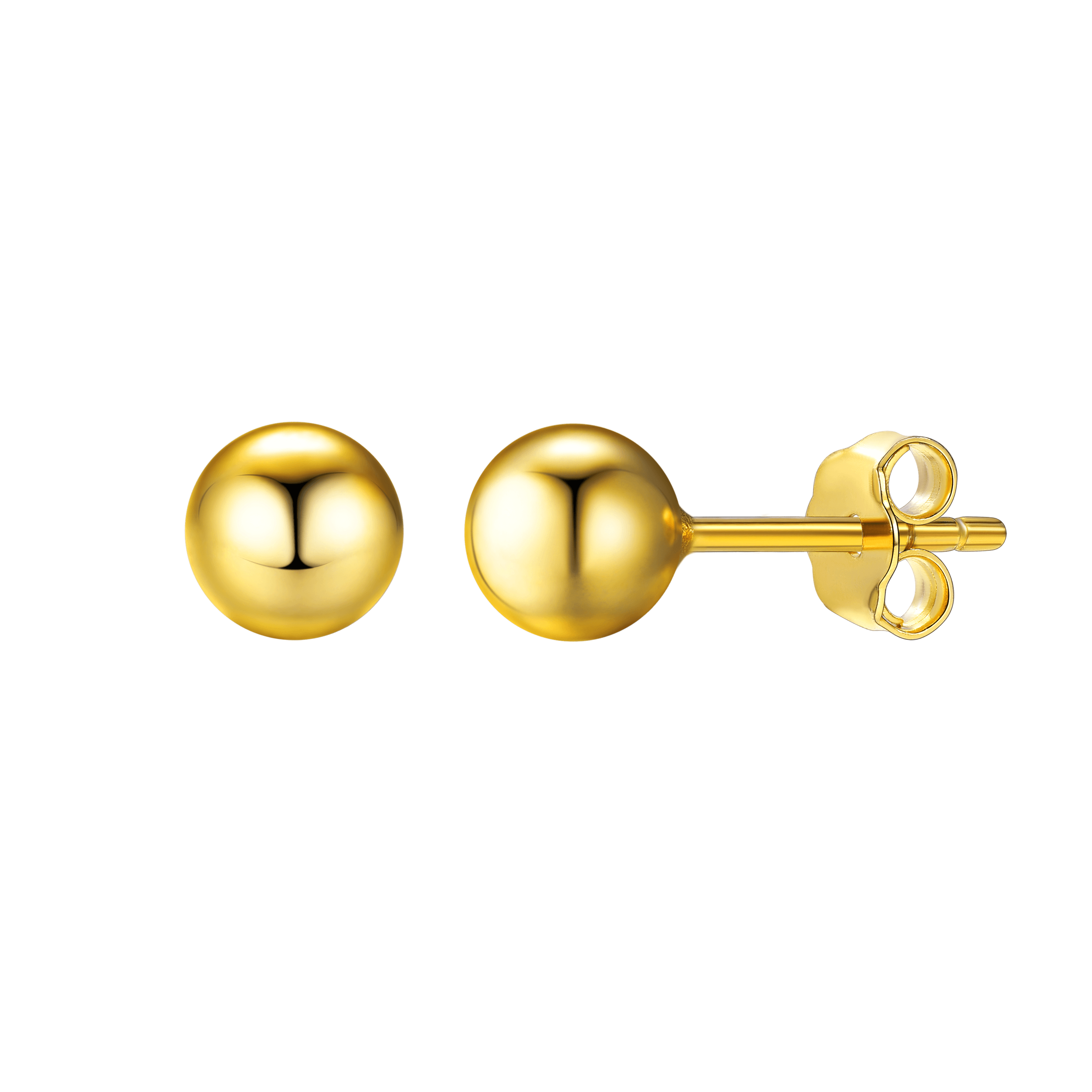 S925 Silver Minimalist Ball Stud Earrings for