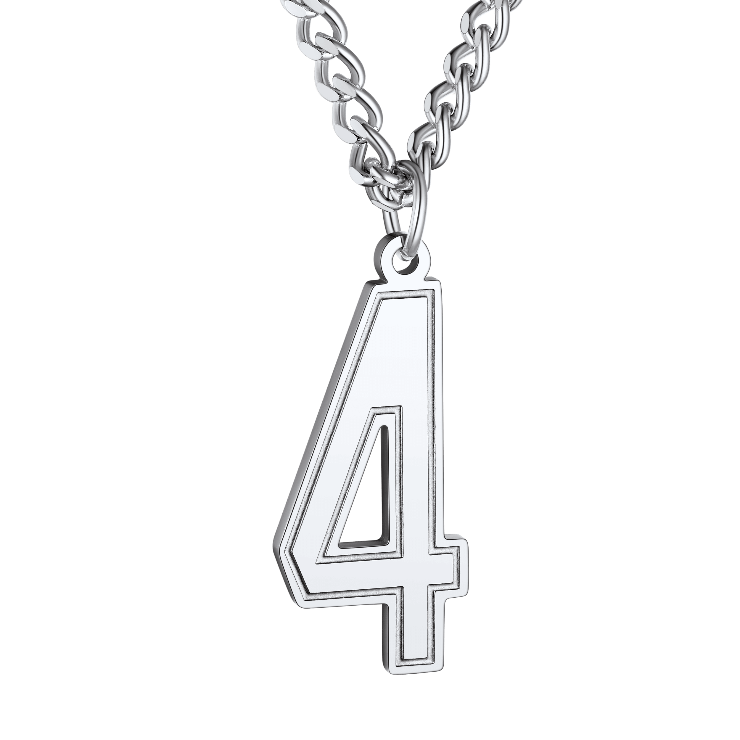 Personalized Sports Jersey Number Chain Necklace for Sport Fans