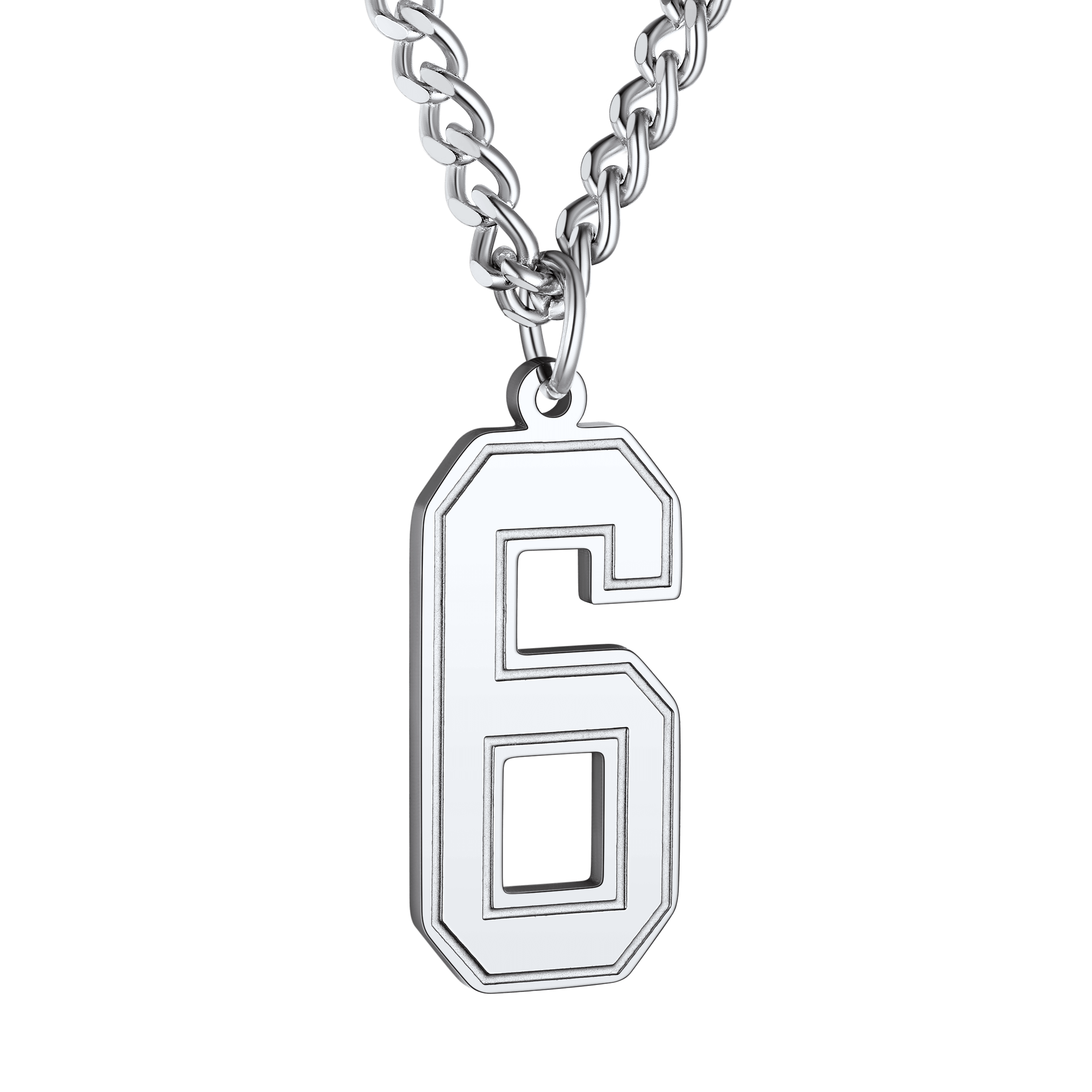 Personalized Sports Jersey Number Chain Necklace for Sport Fans