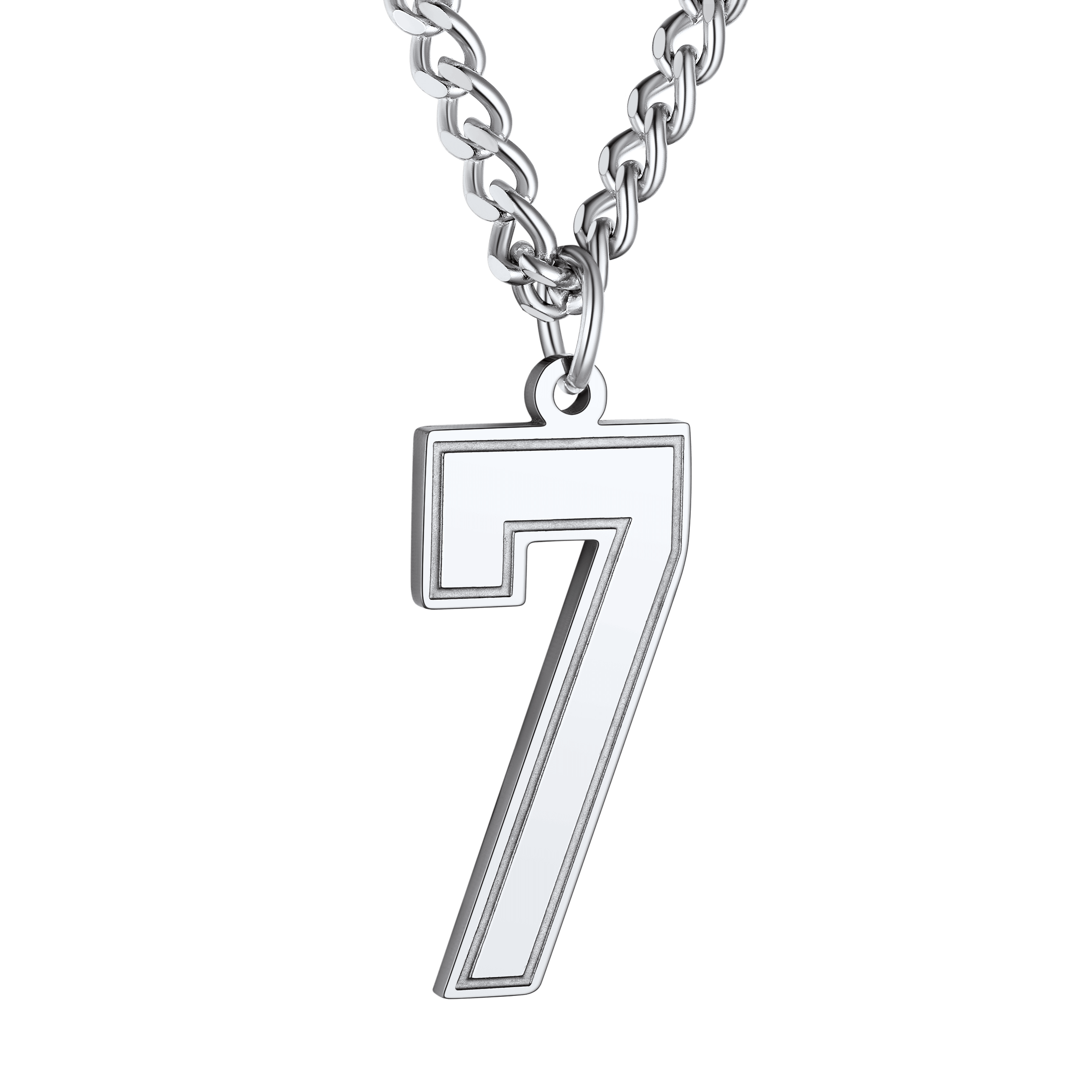 Personalized Sports Jersey Number Chain Necklace for Sport Fans