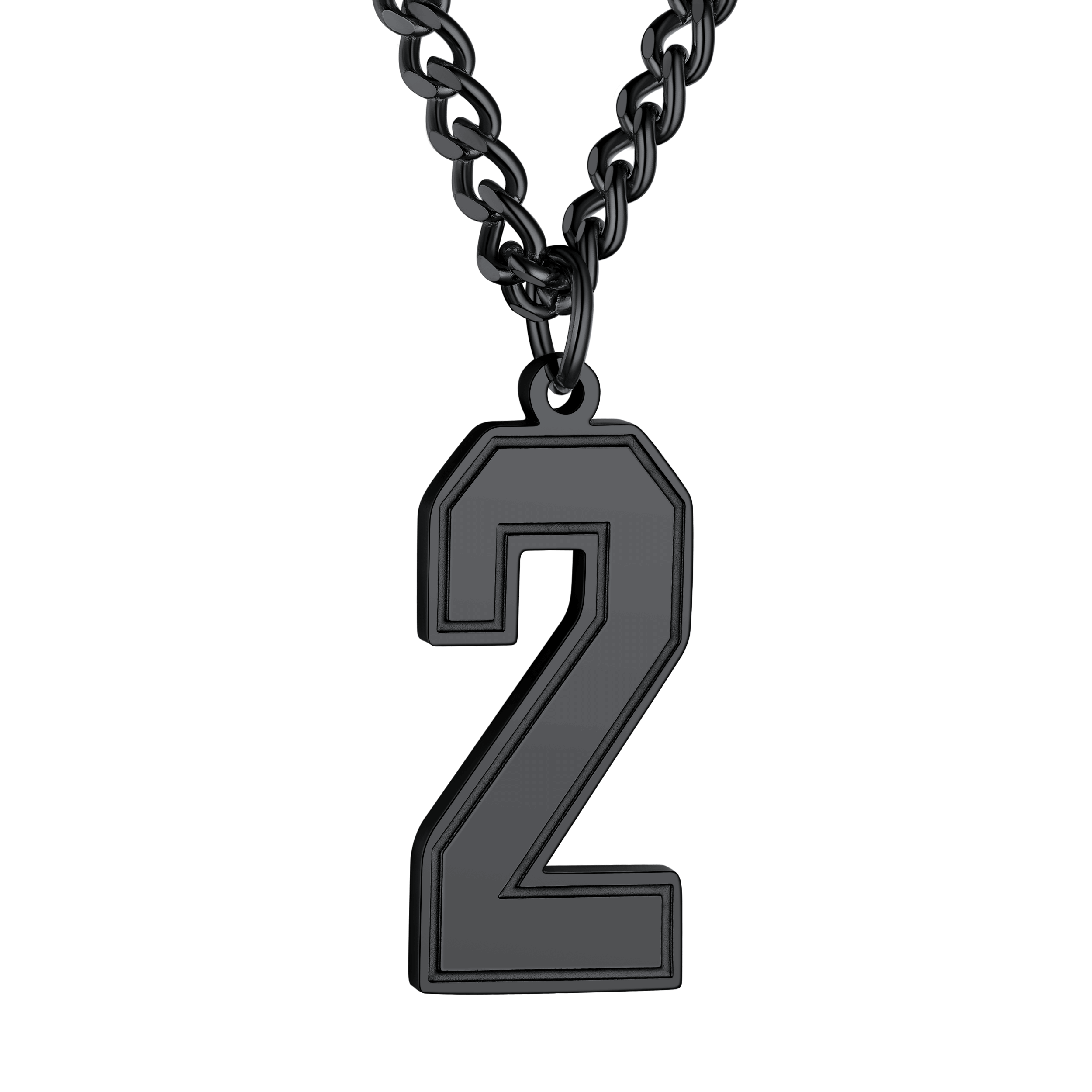 Personalized Sports Jersey Number Chain Necklace for Sport Fans