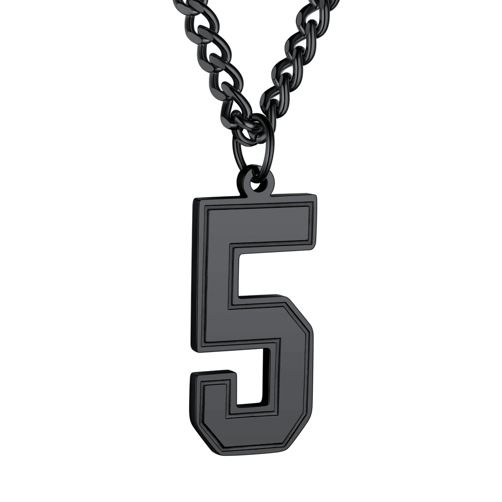 Personalized Sports Jersey Number Chain Necklace for Sport Fans