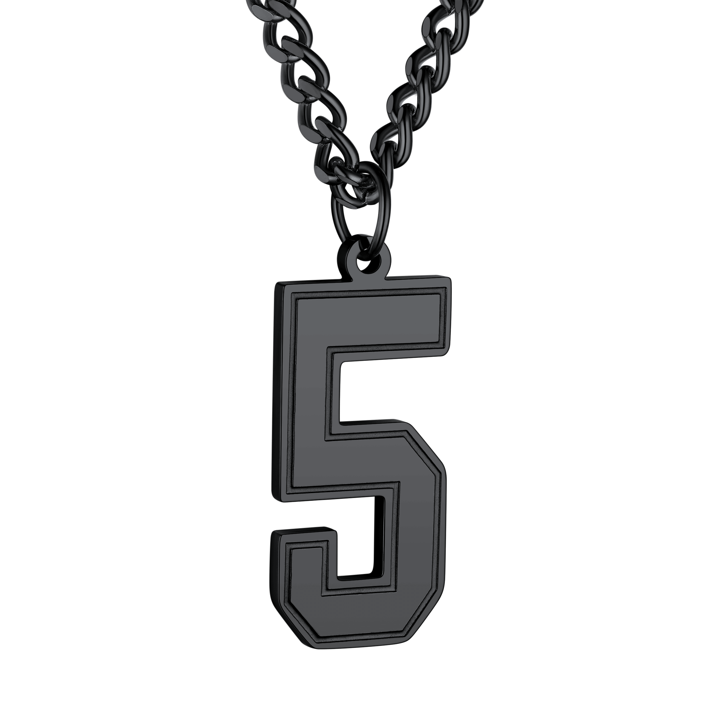Personalized Sports Jersey Number Chain Necklace for Sport Fans