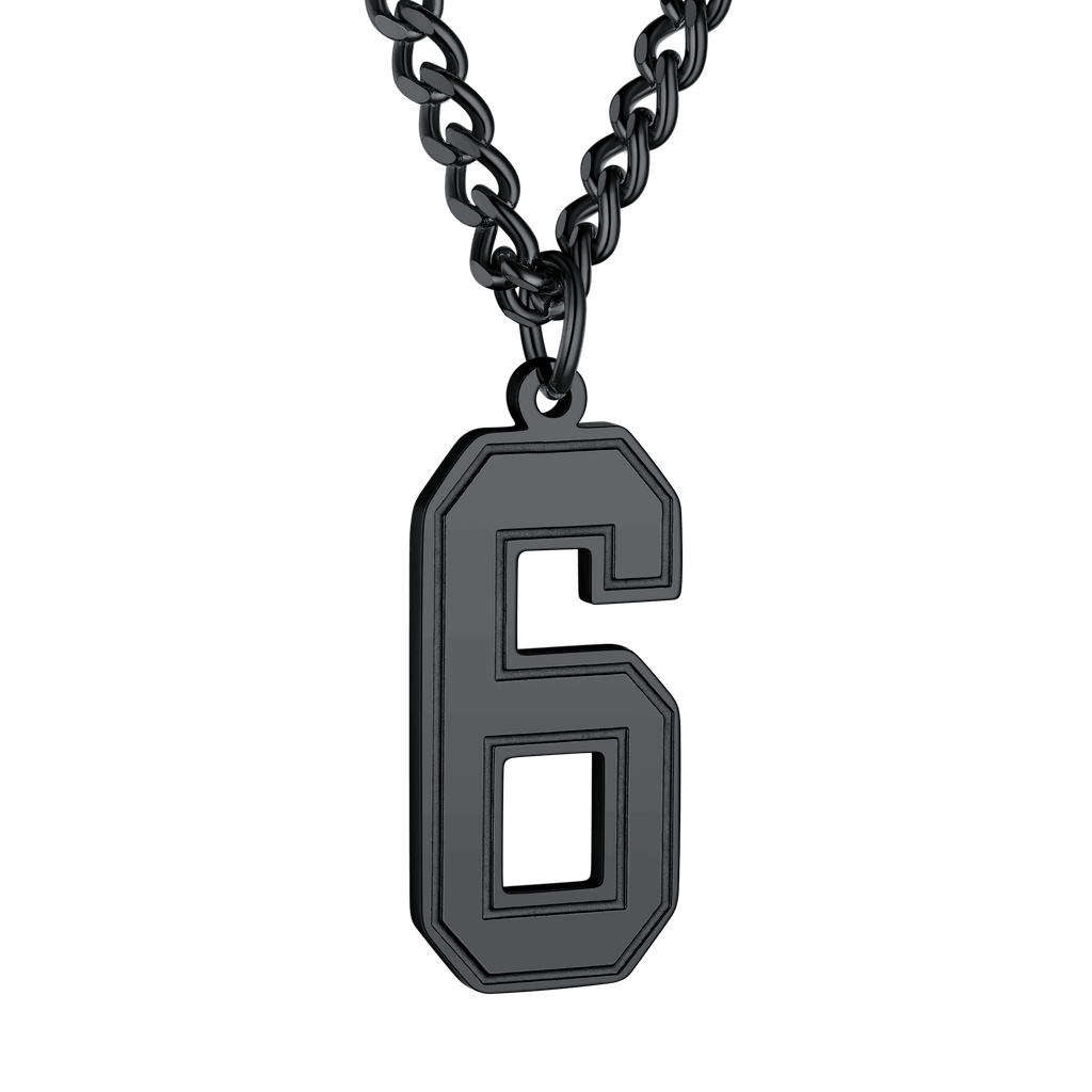 Personalized Sports Jersey Number Chain Necklace for Sport Fans