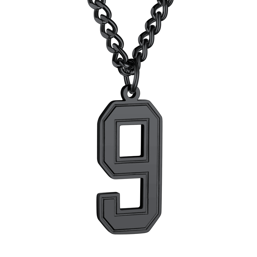 Personalized Sports Jersey Number Chain Necklace for Sport Fans