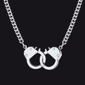 Punk Handcuff Necklace for , Partners in Crime Cuban Link Chain