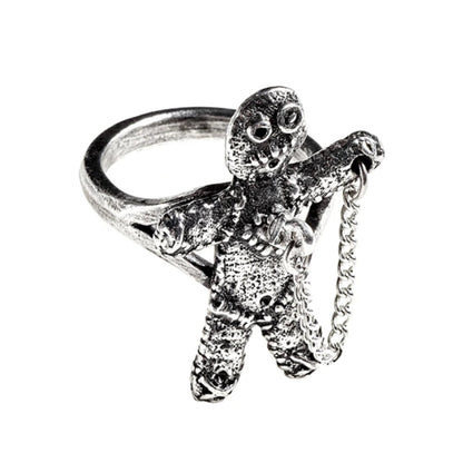 Voodoo Doll Ring by Alchemy Gothic