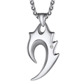 Spear Wolf Teeth Pendant Necklace for