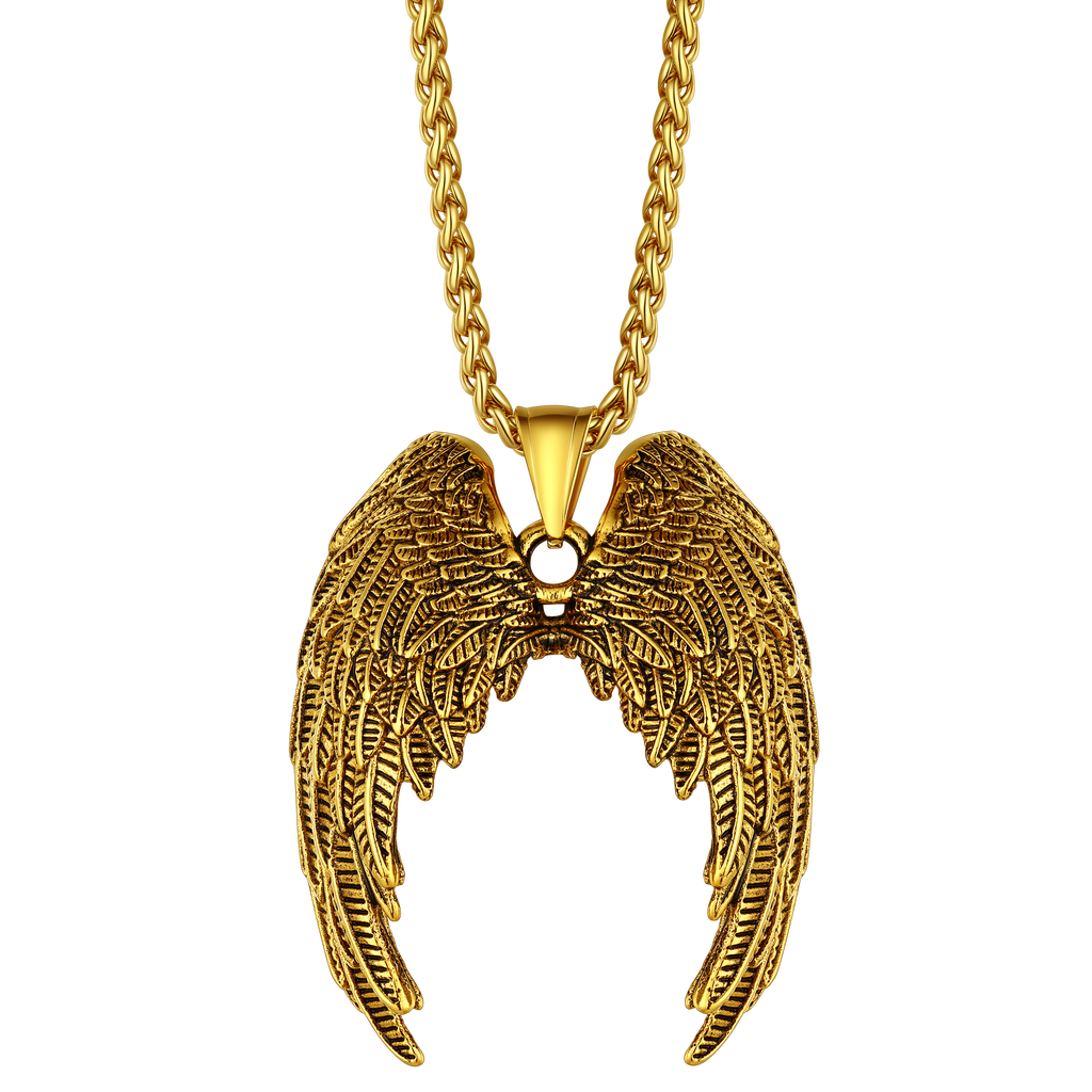 Flash Angel Wings Pendant Necklace for