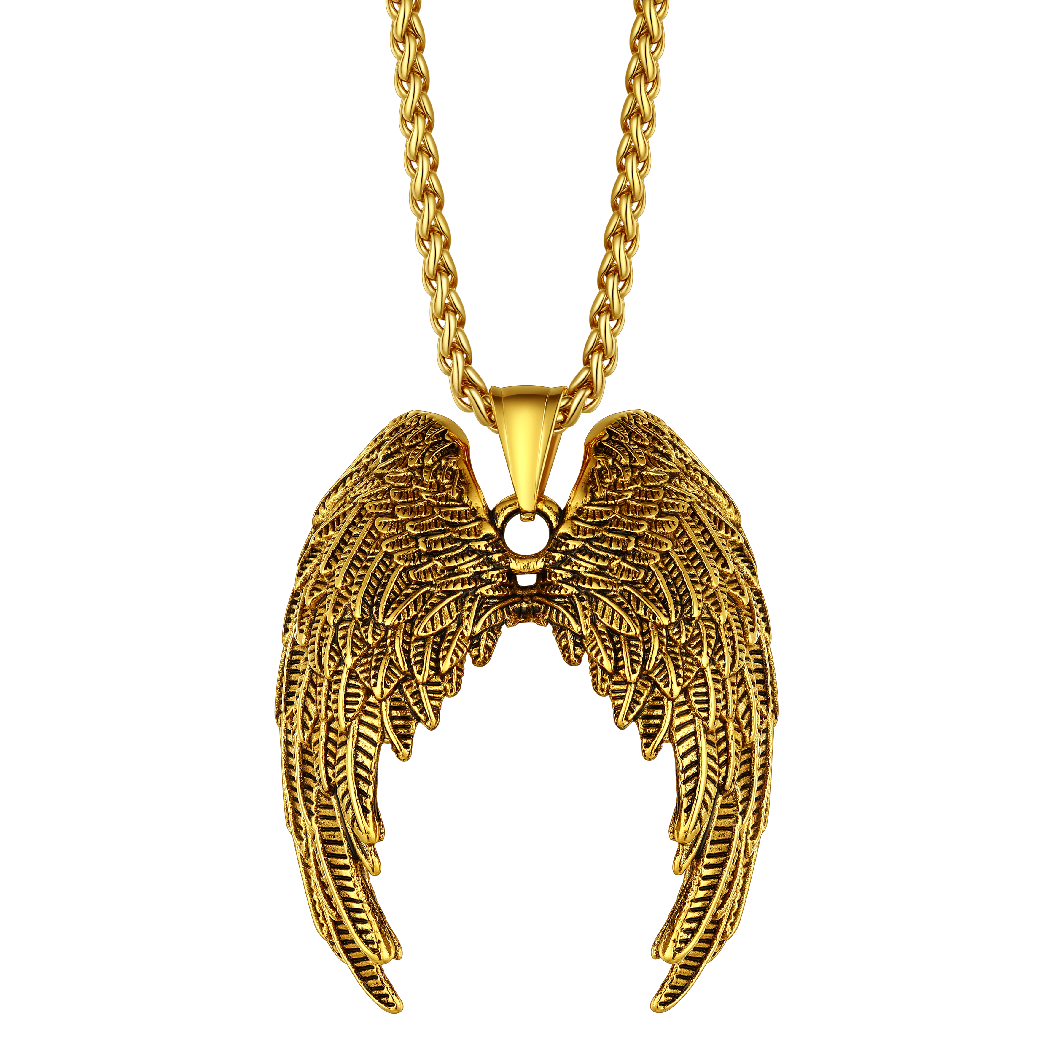 Flash Angel Wings Pendant Necklace for