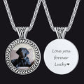 Personalized Pet Memorial Picture Necklace Pendant With Photo for
