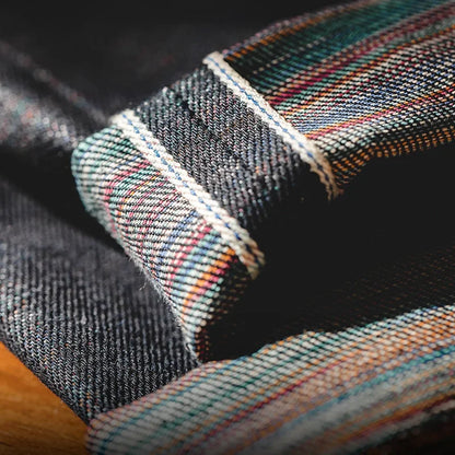 BARPINTON | Vintage Selvedge Raw Denim Jeans - 13,5 oz Herrenjeans aus schwerem Baumwoll-Denim, gerade Passform, mit Reißverschluss & Taschen
