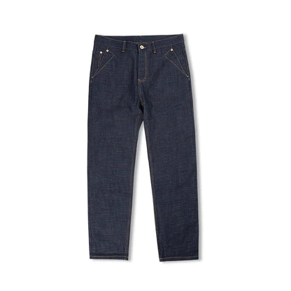 BARPINTON | Vintage Selvedge Raw Denim Jeans - 13,5 oz Herrenjeans aus schwerem Baumwoll-Denim, gerade Passform, mit Reißverschluss & Taschen