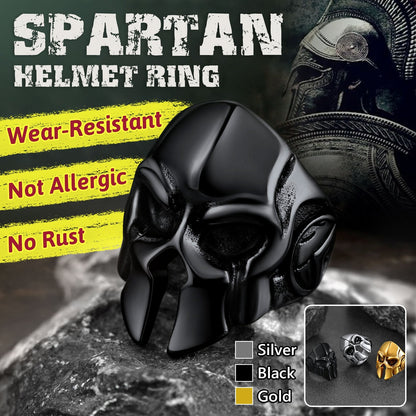 Flash Stainless Steel Spartan Helmet Rings for
