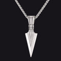 Spear Point Arrowhead Necklace Pendant for