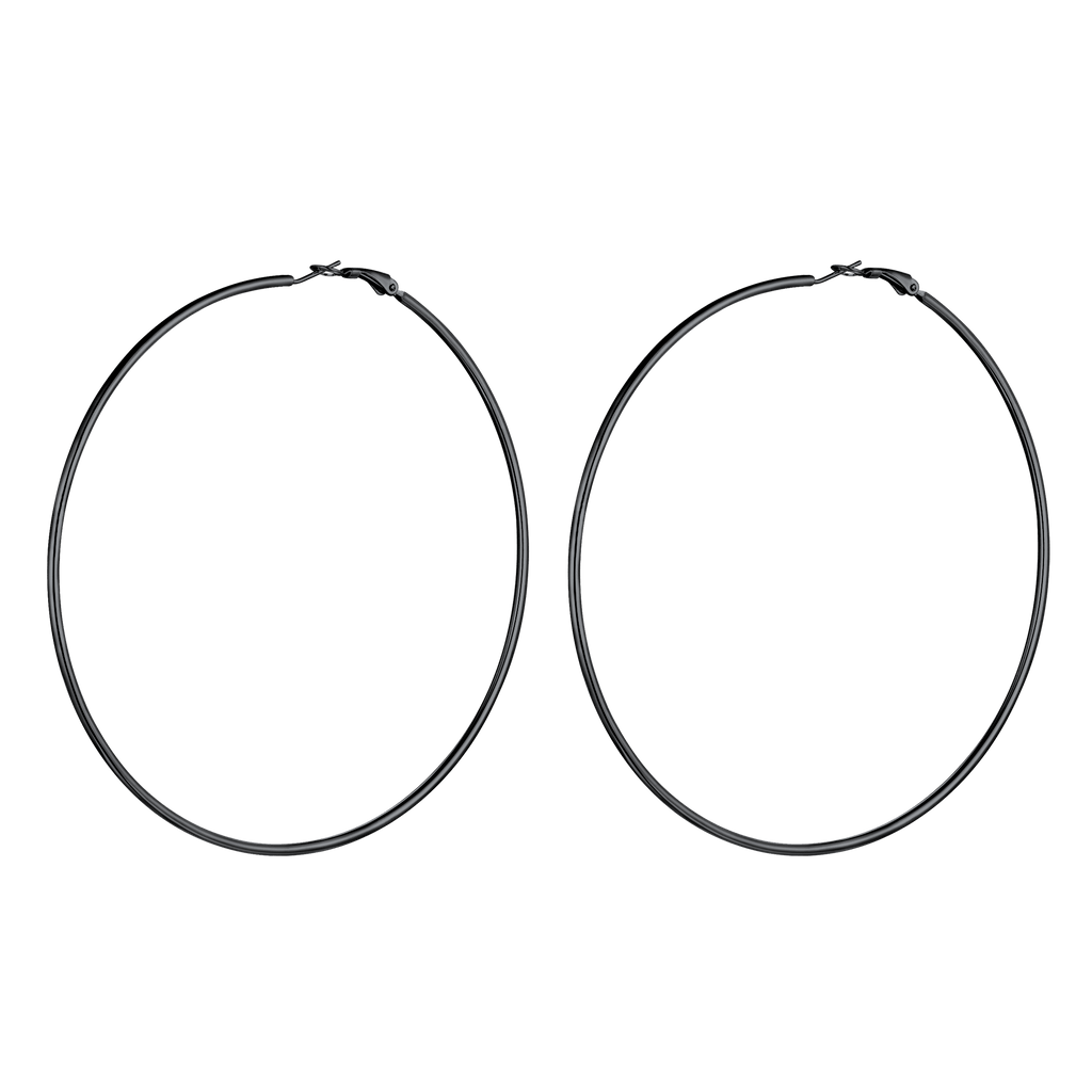 Lightweight Large Hoop Earrings for Lobster Clasp